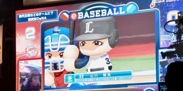 「eBASEBALL パワプロ・プロリーグ」西武ライオンズが攻める場面