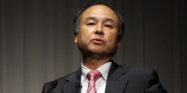 Masayoshi Son, chairman and chief executive officer of SoftBank Corp., speaks during a news conference in Tokyo, Japan, on Thursday, Oct. 31, 2013. SoftBank, the Japanese wireless carrier led by billionaire Son, posted second-quarter profit that beat analyst estimates as acquisitions and Apple Inc.'s iPhone lured users. Photographer: Junko Kimura/Bloomberg via Getty Images
