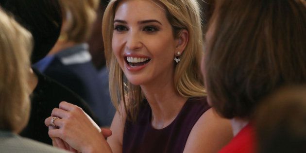 WASHINGTON, DC - MARCH 08: Ivanka Trump attends at a luncheon she was hosting to mark International Women's Day in the State Dining Room at the White House March 8, 2017 in Washington, DC. (Photo by Mark Wilson/Getty Images)