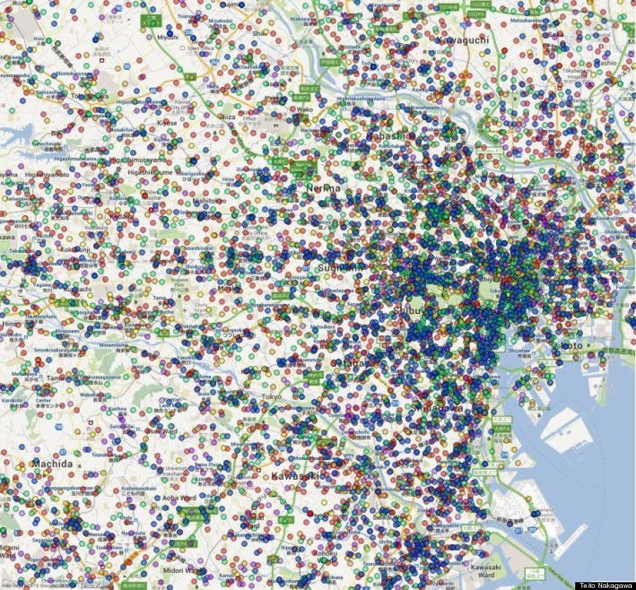 コンビニの出店戦略を地図にしてみたら ハフポスト News