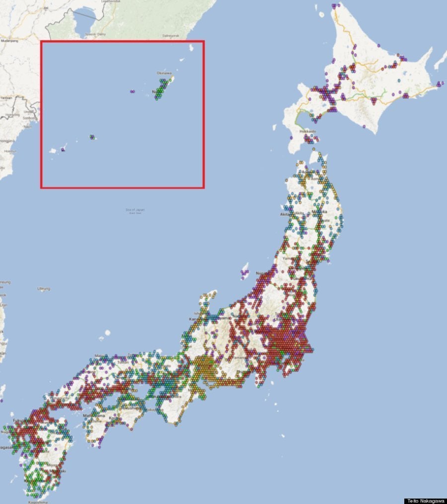 コンビニの出店戦略を地図にしてみたら ハフポスト