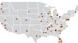 【マッピング】18カ月の間にアメリカの学校で起きた74件の銃発砲事件