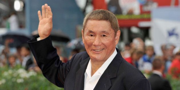 VENICE, ITALY - SEPTEMBER 03: Director Takeshi Kitano attends the 'Outrage Beyond' Premiere during the 69th Venice Film Festival at the Palazzo del Cinema on September 3, 2012 in Venice, Italy. (Photo by Gareth Cattermole/Getty Images)