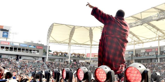 LOS ANGELES, CA - MAY 09: Hip hop artist Lunchmoney Lewis performs onstage during 102.7 KIIS FM's 2015 Wango Tango at StubHub Center on May 9, 2015 in Los Angeles, California. (Photo by Kevin Winter/Getty Images For 102.7 KIIS FM's Wango Tango)