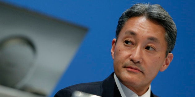 Kazuo Hirai, president and chief executive officer of Sony Corp., pauses during a news conference in Tokyo, Japan, on Thursday, Feb. 6, 2014. Sony forecast a surprise $1.1 billion annual loss and will cut 5,000 more jobs as Hirai widens his restructuring plan in the face of shrinking demand for TVs and computers. Photographer: Kiyoshi Ota/Bloomberg via Getty Images