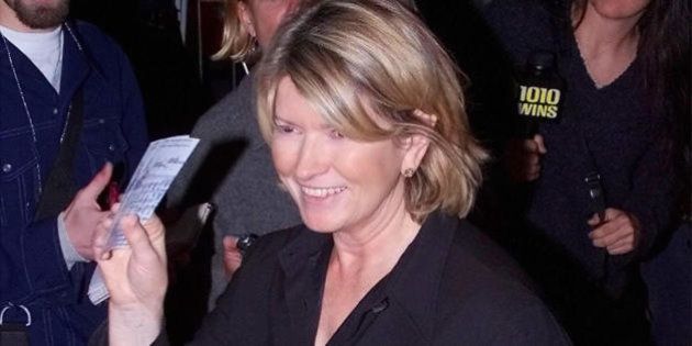 (FILES): This 28 September 2000 file photo shows US homemaking icon Martha Stewart arriving at Madison Square Garden for the Barbra Streisand concert in New York City. Stewart's business empire reported 11 August 2003 an 86.2-percent plunge in quarterly net profit as it took a beating from her securities fraud indictment. Martha Stewart Living Omnimedia Inc.'s net profit plummeted to 931,000 dollars or two cents a share in the three months to June 30 from 6.74 million dollars or 16 cents a share a year earlier. Revenue tumbled 16.3 percent to 65.8 million dollars. AFP PHOTO/FILES/Matt CAMPBELL (Photo credit should read MATT CAMPBELL/AFP/Getty Images)