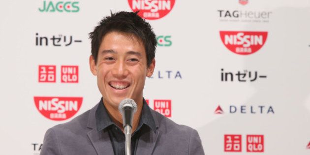 NARITA, JAPAN - SEPTEMBER 13: US Open 2014 runner-up Kei Nishikori speaks during the press conference upon arrival from the US Open at ANA Crown Plaza Narita on September 13, 2014 in Narita, Japan. (Photo by Ken Ishii/Getty Images)