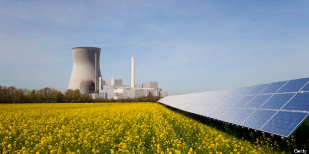 Solar plant and atomic power station