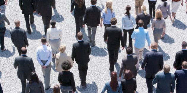 Business people walking