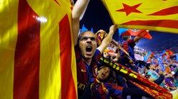 FCバルセロナとレアル・マドリードの「伝統の一戦」に、カタルーニャの人々は独立の夢を重ねる