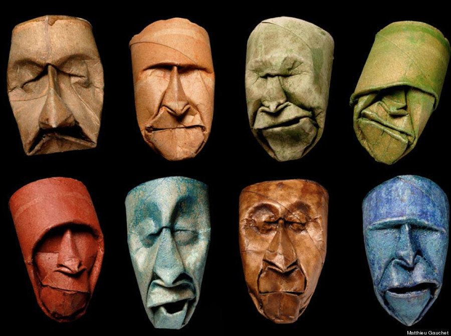 紙彫刻のフランス人芸術家は トイレットペーパーの芯で人間の顔を作る 画像 ハフポスト