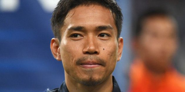 TOYOTA, JAPAN - JUNE 03: Yuto Nagatomo of Japan looks on prior to the international friendly match between Japan and Bulgaria at the Toyota Stadium on June 3, 2016 in Toyota, Aichi, Japan. (Photo by Kaz Photography/Getty Images)