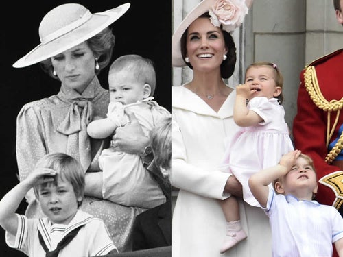 エリザベス女王の誕生会、シャーロット王女も祝う。31年前にそっくりな