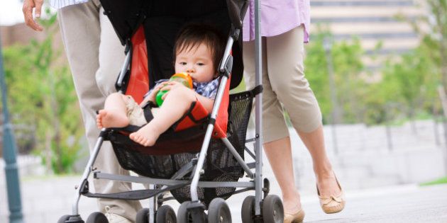 Baby Boy in Buggy