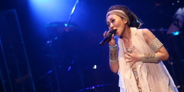 TAIWAN, CHINA - June 29: (CHINA MAINLAND OUT) Japanese singer MISIA held concert on Saturday June 29, 2013 in Taipei, Taiwan, China. It was her fourth personal concert in Taipei. (Photo by TPG/Getty Images)