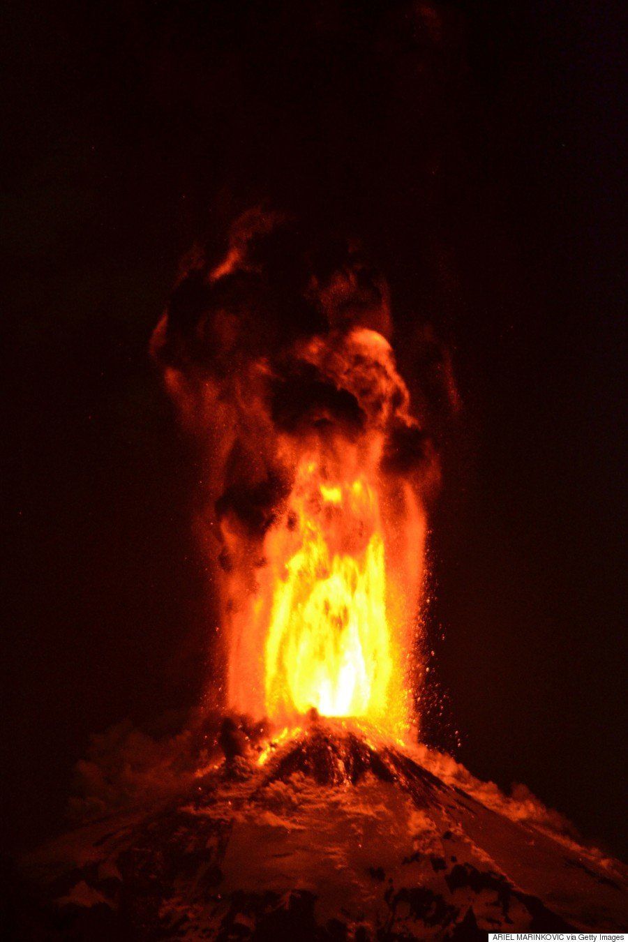 ビジャリカ山が大噴火 チリで3000人以上避難 画像 ハフポスト