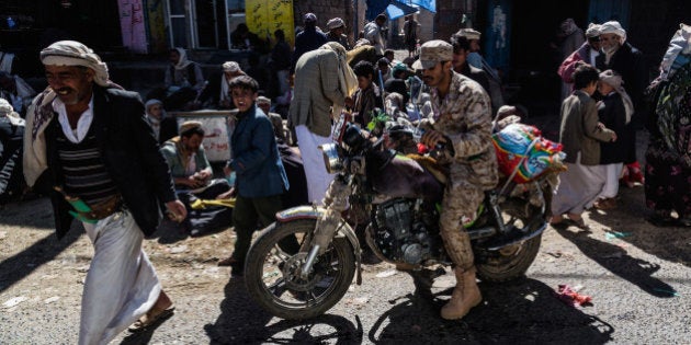 Street Scene at Metna Market