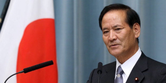 Koya Nishikawa, Japan's newly appointed agriculture, forestry and fisheries minister, speaks during a news conference at the prime minister's official residence in Tokyo, Japan, on Wednesday, Sept. 3, 2014. Japanese Prime Minister Shinzo Abe placed an advocate of pro-market reforms in charge of the government pension fund and named a rising female politician as industry minister as he seeks to restore momentum to his 'Abenomics' policies with a cabinet reshuffle today. Photographer: Tomohiro Ohsumi/Bloomberg via Getty Images