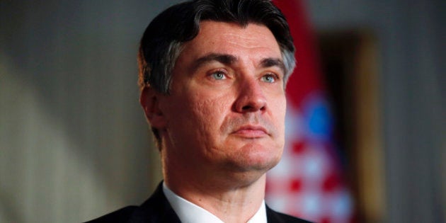 Zoran Milanovic, Croatia's prime minister, pauses during an interview at the government's office in Zagreb, Croatia, on Wednesday, June 26, 2013. Croatia's government is doing what's necessary to return to economic growth for the first time since 2008 as the Balkan nation gears up to become the European Union's 28th member, central bank Governor Boris Vujcic said. Photographer: Simon Dawson/Bloomberg via Getty Images