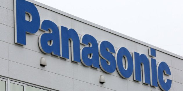 The Panasonic Corp. logo is displayed atop the Panasonic Eco Technology Center Co. (PETEC) recycling plant in Kato, Hyogo Prefecture, Japan, on Tuesday, Oct. 15, 2013. Panasonic is headed for its first annual profit in three years as President Kazuhiro Tsuga restructures to end losses in TVs, semiconductors and mobile phones. Photographer: Yuriko Nakao/Bloomberg via Getty Images