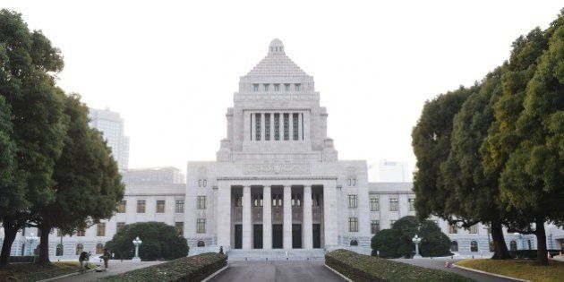 TOKYO, JAPAN - NOVEMBER 21: General view of National Diet Building of Japan on November 21, 2014 in Tokyo, Japan. Japan Prime Minister Shinzo Abe dissolved the lower house of Parliament, postponed a planned sales-tax increase, ordered to prepare a stimulus package. (Photo by Atsushi Tomura/Getty Images)