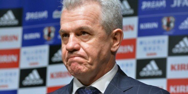 Japan's football coach Javier Aguirre attends a press conference to announce Japan Football Association's 2015 year-round schedules in Tokyo on December 10, 2014. Javier Aguirre, under pressure over claims he was involved in match fixing in Europe, and JFA chief Kuniya Daini attended a press conference. AFP PHOTO / KAZUHIRO NOGI (Photo credit should read KAZUHIRO NOGI/AFP/Getty Images)