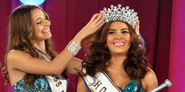 (FILES) Undated picture taken in San Pedro Sula of Maria Jose Alvarado (R), Miss Honduras World, whose body and her sister's were found on November 19, 2014 one week after both siblings had been abducted. The bodies of Maria Jose Alvarado, 19, and her sister Sofia Trinidad Hernandez were found on the banks of a river in the west of Honduras on November 19, 2014 and their presumed killer was arrested, police reported AFP PHOTO/STR MAXIMUM QUALITY AVAILABLE (Photo credit should read STR/AFP/Getty Images)
