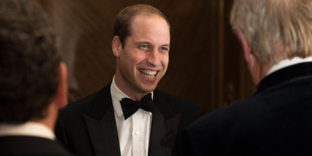 LONDON, ENGLAND - NOVEMBER 25: Prince William, Duke of Cambridge meets guests during the Tusk Conservation awards at Claridges Hotel on November 25, 2014 in London, England. (Photo by Ian Gavan - WPA Pool/Getty Images)