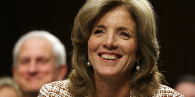 WASHINGTON, DC - SEPTEMBER 19: Caroline Kennedy smiles during her Senate Foreign Relations Committee confirmation hearing on Capitol Hill, September 19, 2013 in Washington, DC. If confirmed by the U.S. Senate Kennedy will become the first female U.S. Ambassador to Japan. (Photo by Mark Wilson/Getty Images)