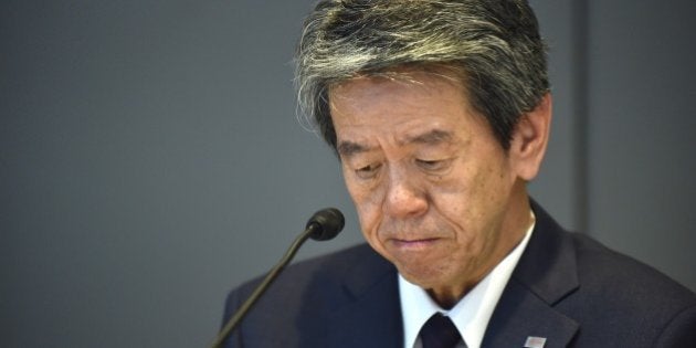 President of Toshiba, Hisao Tanaka attends a press conference at the company's headquarters in Tokyo on July 21, 2015. Toshiba president Hisao Tanaka and his predecessor Norio Sasaki quit the company on July 21 as one of Japan's best-known firms was hammered by a 1.2 billion USD accounting scandal blamed on management's overzealous pursuit of profit. AFP PHOTO / KAZUHIRO NOGI (Photo credit should read KAZUHIRO NOGI/AFP/Getty Images)