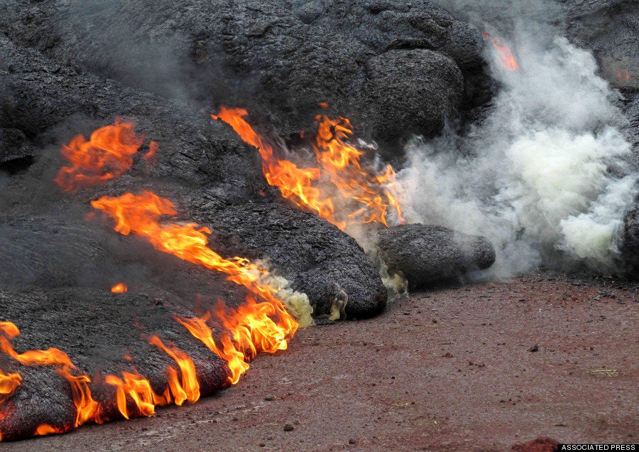 キラウエア火山の溶岩流 民家のみ込む ハワイ島 画像 ハフポスト News