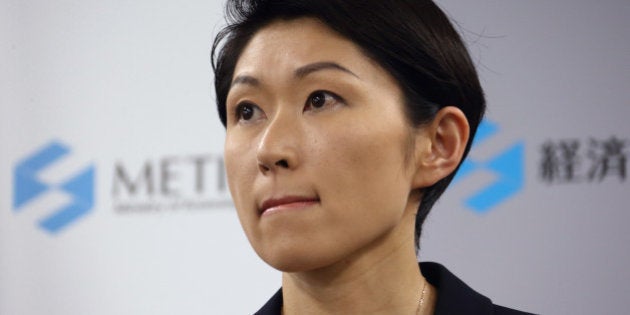 Yuko Obuchi, Japan's economy, trade and industry minister, attends a news conference in Tokyo, Japan, on Monday, Oct. 20, 2014. Obuchi resigned today over allegations that her support groups misused political funds, in a setback for Prime Minister Shinzo Abe, who has made promoting women a pillar of his economic policy. Photographer: Tomohiro Ohsumi/Bloomberg via Getty Images