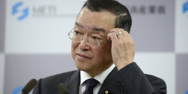 Yoichi Miyazawa, Japan's new trade and industry minister, attends a news conference in Tokyo, Japan, on Tuesday, Oct. 21, 2014. Japanese Prime Minister Shinzo Abe rushed to appoint two new members of his cabinet yesterday, after two female ministers were forced to resign as he confronts some of the most difficult decisions since he took office. Photographer: Akio Kon/Bloomberg via Getty Images