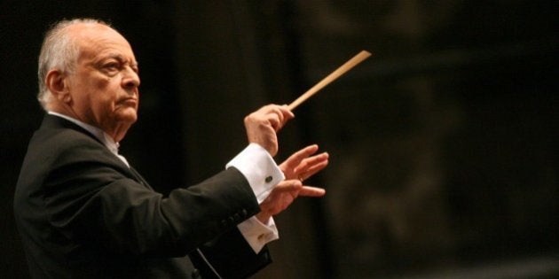 US conductor Lorin Maazel leads his orchestra, whose musicians come mainly from the Ruhr region, during the final rehearsal of 'Symphony No.8 Es Dur - Symphony of A thousand', written by Gustav Mahler, on September 10, 2010 in Duisburg, western Germany. The performance of the Symphony will take place on September 12, 2010. AFP PHOTO PATRIK STOLLARZ (Photo credit should read PATRIK STOLLARZ/AFP/Getty Images)