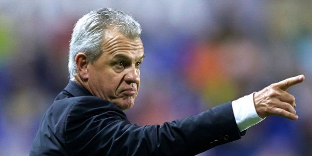 VALENCIA, SPAIN - OCTOBER 26: Head coach Javier Aguirre of Espanyol reacts during the La Liga match between Levante UD and RCD Espanyol at Estadio Ciutat de Valencia on October 26, 2013 in Valencia, Spain. (Photo by Manuel Queimadelos Alonso/Getty Images)