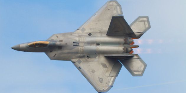 [UNVERIFIED CONTENT] Lockheed Martin F-22A Raptor carries out a 'Dedication Pass' as part of it's display at Joint Base Elmendorf-Richardson, Anchorage, Alaska.