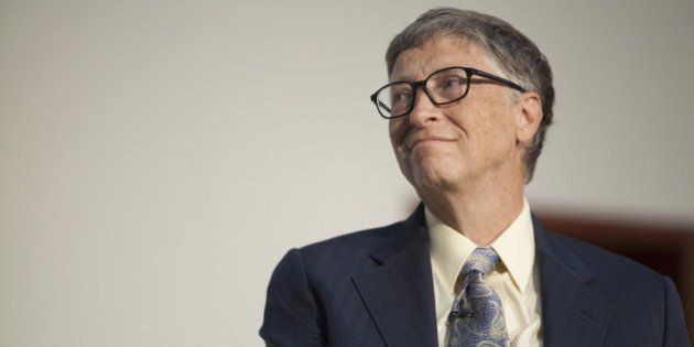 US businessman, inventor and philanthropist Bill Gates, co-chair of Bill and Melinda Gates Foundation, delivers a speech after receiving an honourary degree during a ceremony at Addis Ababa University in Addis Ababa, Ethiopia, on July 24, 2014. Bill Gates was awarded with an honorary doctorate degree from the University after his long-lasting support of development in Ethiopia. Health and agriculture development are key if African countries are to overcome poverty and grow, US software billionaire Bill Gates as he received an honourary degree in Ethiopia. AFP PHOTO / ZACHARIAS ABUBEKER (Photo credit should read ZACHARIAS ABUBEKER/AFP/Getty Images)