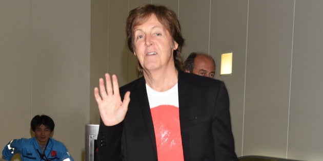 TOKYO, JAPAN - MAY 15: Paul McCartney is seen upon arrival at Haneda Airport on May 15, 2014 in Tokyo, Japan. (Photo by Jun Sato/GC Images)