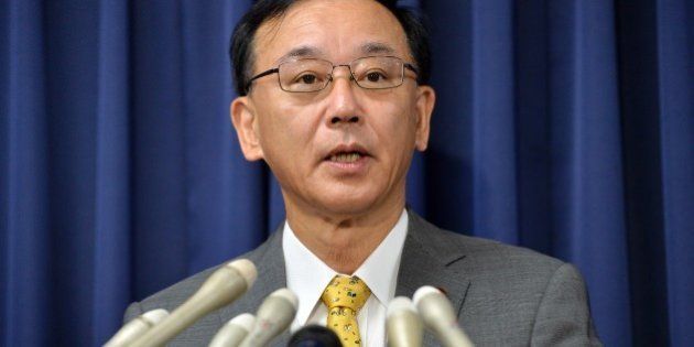 Japanese Justice Minister Sadakazu Tanigaki announces the execution of Tokuhisa Kumagai, who was convicted of shooting in the head and robbed the owner of a Chinese restaurant in May 2004, at a press conference at his office in Tokyo on September 12, 2013. Japan hanged the 73-year-old robbery-murder convict, bringing to six the number of death-row inmates executed since the conservative government came to power in December. AFP PHOTO / Yoshikazu TSUNO (Photo credit should read YOSHIKAZU TSUNO/AFP/Getty Images)