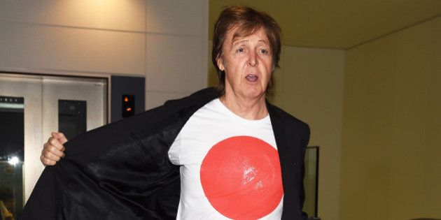 TOKYO, JAPAN - MAY 15: Paul McCartney is seen upon arrival at Haneda Airport on May 15, 2014 in Tokyo, Japan. (Photo by Jun Sato/GC Images)