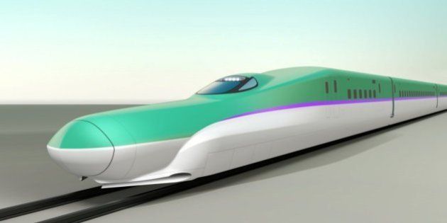 北海道新幹線 Jr東のe5ベースに紫のライン Jr北海道が車両デザイン発表 ハフポスト