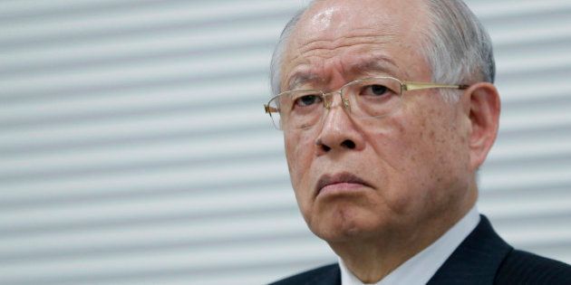 Ryoji Noyori, a Nobel Prize-winning chemist and president of Riken, pauses during a news conference in Tokyo, Japan, on Friday, March 14, 2014. Japan's Riken center apologized for errors in a pair of studies that had outlined a simpler, quicker way of making stem cells and said the institute is considering recommending a retraction. Photographer: Kiyoshi Ota/Bloomberg via Getty Images