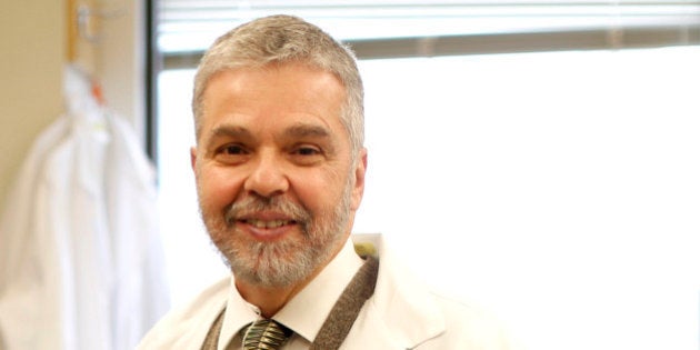 BOSTON - JANUARY 28: Dr. Charles Vacanti, Director of Laboratories for Tissue Engineering and Regenerative Medicine, was photographed in the laboratory at Brigham and Women's Hospital in Boston, on Tuesday, Jan. 28, 2014. (Photo by Yoon S. Byun/The Boston Globe via Getty Images)