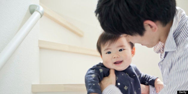 Portrait of a baby and parents