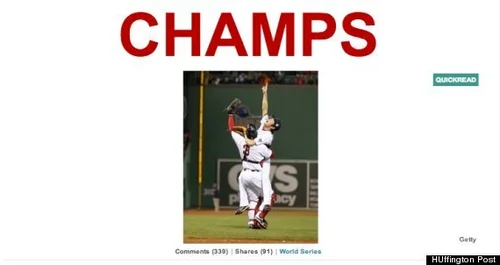 上原・田沢完璧リリーフ！ ボストン・レッドソックスが6年ぶり8度目の