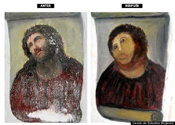 スペイン 絵画 修復 失敗