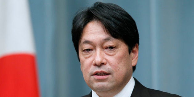 Itsunori Onodera, Japan's newly appointed defense minister, speaks during a news conference at the prime minister's official residence in Tokyo, Japan, on Thursday, Dec. 27, 2012. Japan's parliament confirmed Shinzo Abe as the nation's seventh prime minister in six years, returning him to the office he left in 2007 after his party regained power in a landslide election victory last week. Photographer: Kiyoshi Ota/Bloomberg via Getty Images