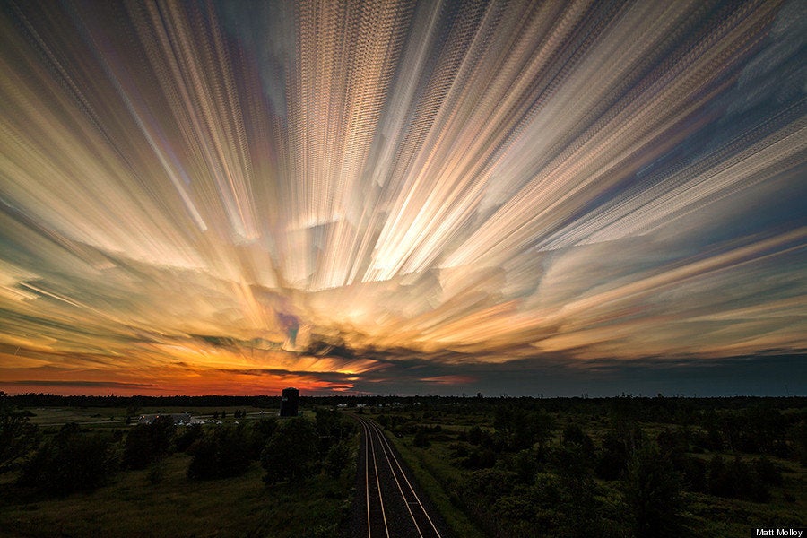 日没の数時間を1枚の美しい写真に 画像 ハフポスト