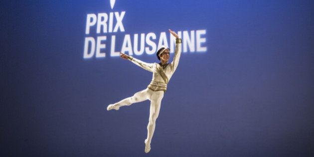LAUSANNE, SWITZERLAND - FEBRUARY 01: Niyama Haruo of Japan, from Hakucho Ballet Academy, performs during classical selections of the 42th International Ballet Competition 'Prix de Lausanne' on February 1, 2014 in Lausanne, Switzerland. The Prix de Lausanne is an international competition open to young dancers aged 15 to 18 who are not yet professionals. Niyama Haruo is the finalist awarded with the Prix de Lausanne 2014 after the final on February 1, 2014. The best finalists win scholarships granting free tuition in a world renowned dance school or dance company. (Photo by Alexander Roth-Grisard/Getty Images)