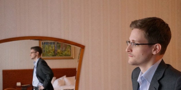 MOSCOW, RUSSIA - DECEMBER 2013: (EXCLUSIVE ACCESS; PREMIUM RATES (3X) APPLY) Former intelligence contractor Edward Snowden poses for a photo during an interview in an undisclosed location in December 2013 in Moscow, Russia. Snowden who exposed extensive details of global electronic surveillance by the National Security Agency has been in Moscow since June 2012 after getting temporary asylum in order to evade prosecution by authorities in the U.S. (Photo by Barton Gellman/Getty Images)